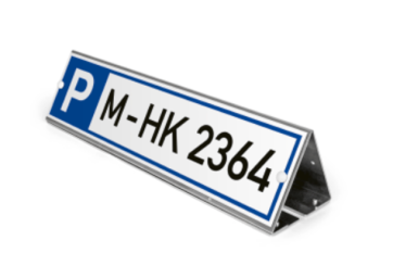 Parkplatzbegrenzer für Parkplatzreservierer, Alu, 465x110x117 mm