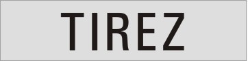 TIREZ Aluminiumschild 27076-E