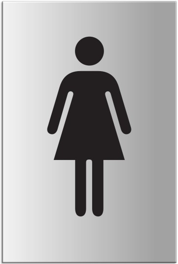WC Damen Aluminiumschild 34021-E