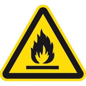 Warnung feuergefährliche Stoffe