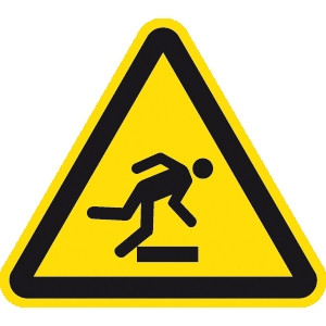 Warnung Hindernisse am Boden