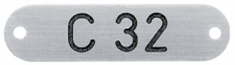 Türschild Aluminium Nr. 61658