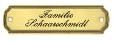 Türschild Messing Nr. 61710