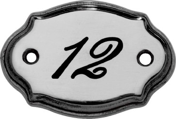 Messingschild Nr. 66740, 71x50 mm