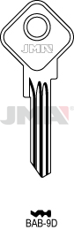 Schlüsselrohling-Spezialprofile - BAB-9D