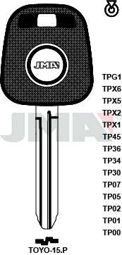 Transponder-Schlüsselrohling - TP00TOYO-15.P