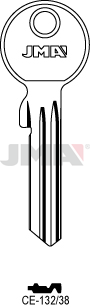 Schlüsselrohling Spezialprofile - CE-132/38