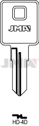 Schlüsselrohling - HD-4D