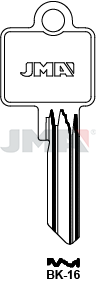 Schlüsselrohling Spezialprofile Pass - BK-16