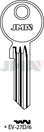 Schlüsselrohling Spezialprofile - EV-27D/6