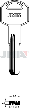 Schlüsselrohling Spezialprofil - DR-2D