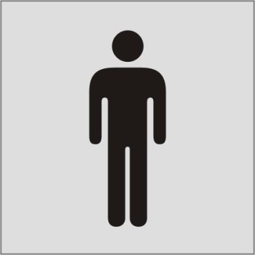 WC Herren Aluminiumschild 9714-E