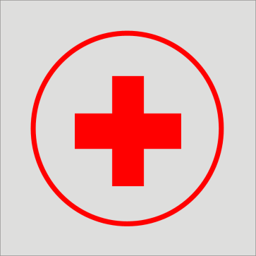 Rotes Kreuz Aluminiumschild 17210-E