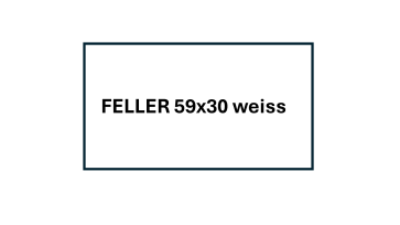FELLER 59 x 30 mm weiss/schwarz