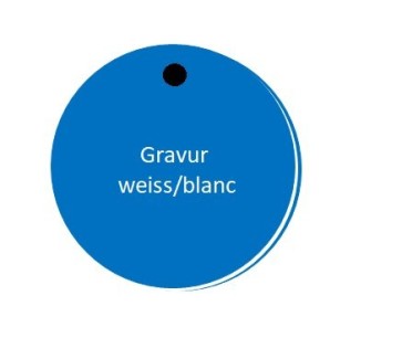 RONDEN dr. 30 mm 3-Schicht blau/weiss/blau