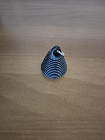 Schlüsselanhänger - schwarz konisch geformt, Liq.