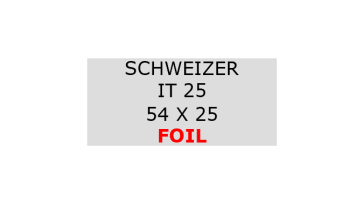 SCHWEIZER IT 25 Aluminium Folie selbstklebend
