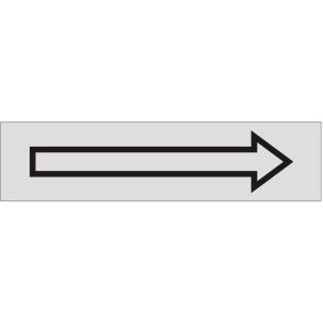 Pfeil Aluminiumschild 10174-E