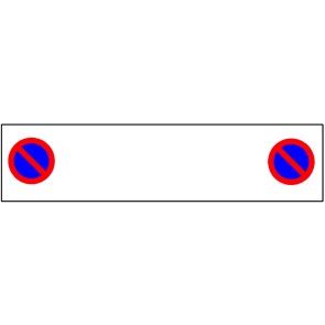 Parkplatzschild leer