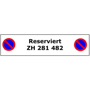 Parkplatzschild Individieller Text 2