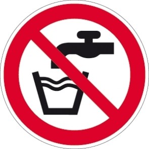 Verbotsschild kein Trinkwasser