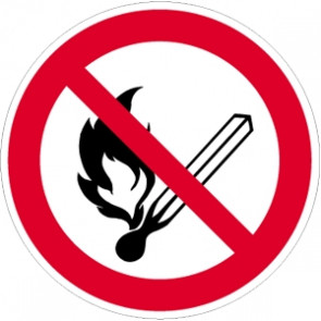 Verbotsschild Feuer verboten
