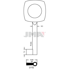 Möbelschlüssel - U-1G