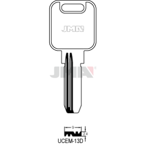 Schlüsselrohling neusilber - UCEM-13D