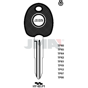Transponder-Schlüsselrohling - TP00HY-6D.P1