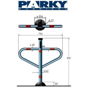 Parkplatz Absperrpfosten AR750