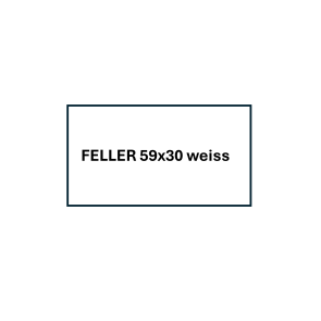 FELLER 59 x 30 mm weiss/schwarz