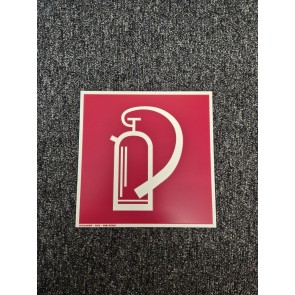 Brandschutzzeichen Feuerlöscher Aluminium 200x200mm, alte Norm, Liq