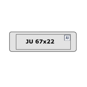 JU 67x22mm