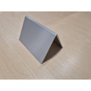 blanko Tischwinkel/Aufsteller Aluminium natur 2mm Stärke - Liq